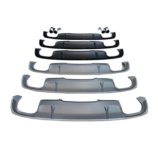 S4 Style PP Rear Diffuser Bumper Parts for AUDI A4 S-line 2016-2019