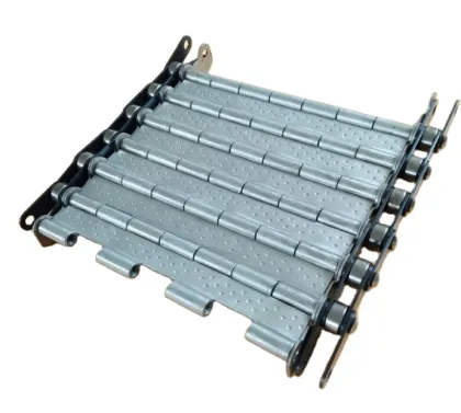 Galvanized steel chain plate conveyor hinged chain plate