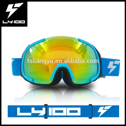 Outdoor Snow Ski Equipment Custom Ski Goggle Double Layer Anti Fog Spherical Lens Ski Goggle