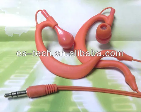 2014 pvc earhook earphones for android phone