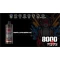 Bobina de malla de vape de luz RGB desechable 8000puffs