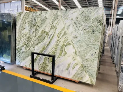 Luxurious Chinese Green Emerald Jade Marble Slab Tiles - 1-Year Warranty