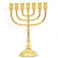 Candeladores de oro de oro para Hanukkah