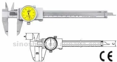 (180-214S)0-300mm x 0.02mm Internal Outside Dial Vernier Caliper