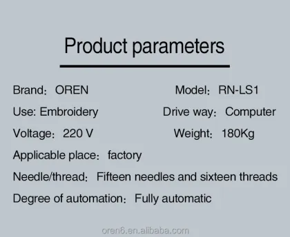 OREN Automatic Garment Embroidery Machine RN-LSI