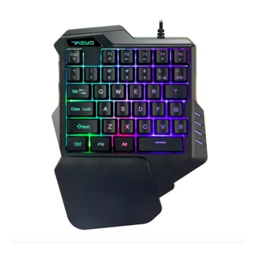 Mechanical One-handed Keyboard Game Left Hand With Support Gamer Keypad For iPhone Mobile Phone Tablet Ipad Laptop Keyboard