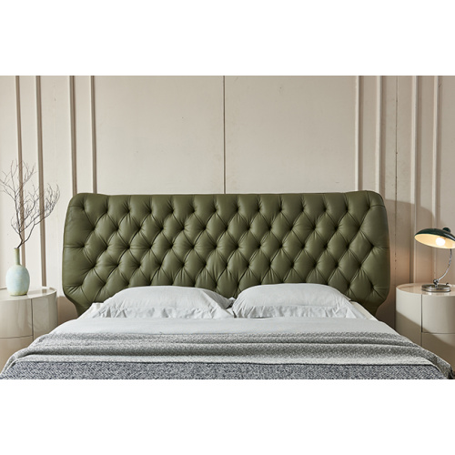 High And Soft Headboard Contemporary Beds Comfortable Design Beds Covered With Soft Edges Manufactory