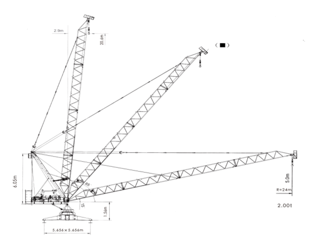 high quality building top derrick crane china supplier