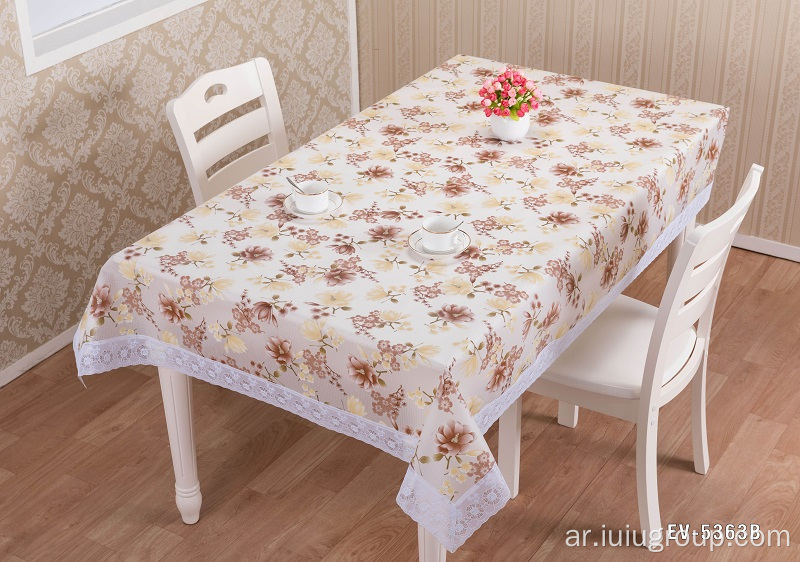 بطانة دانتيل PEVA Eva Tablecloth