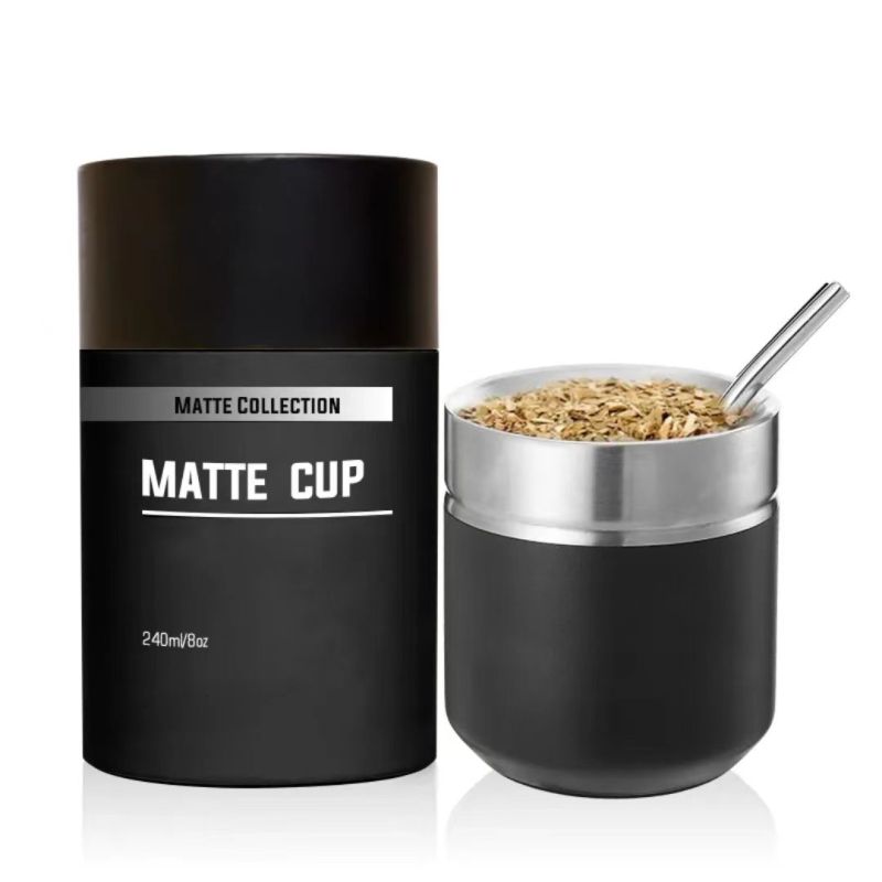 Insulated Cup with Straw Attachment
