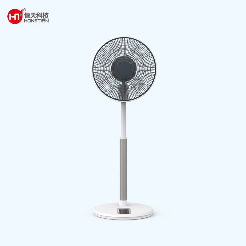 HONETIAN adjustable height remote control 12 speeds 4 modes 8 timer 7 blades 14 inches DC circulator custom colors stand fan