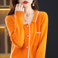 Collared lapel small fragrance style coat female