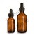 1/2oz amber boston round glass bottle with pipette dropper