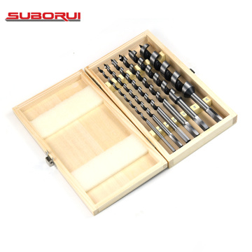 Borui 6PCS Extra Long Wood Auger Drill Bits Set for Woodworking