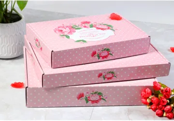 Printed t-shirt shipping box carton mailing box
