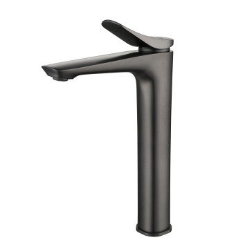Customized Grey Brass Luxury Tall Basin Faucets