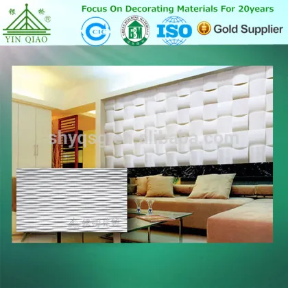 Color Painted Gypsum Plaster Acoustic Insulated TV Background Wall Panel Board