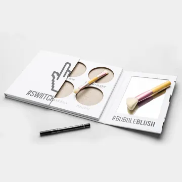 Custom White Empty Makeup Eyeshadow Palette Magnetic Box