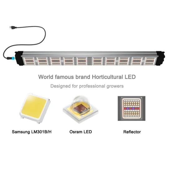 320W 4-Channel Adjustable Spectrum LED Grow Light for Professional Medicinal Plant Growers