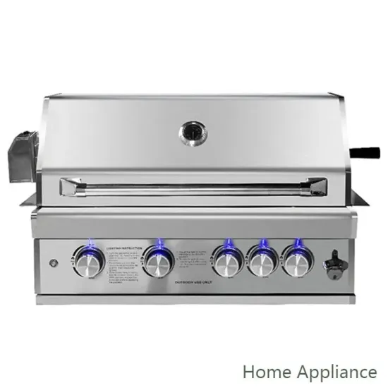 Portable BBQ Gas Grill Fast Heating Tabletop Camping Grill Oven Stainless Steel BBQ Grill with Motor for Party Use