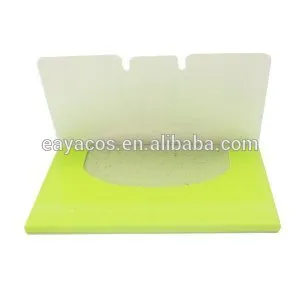 Facial blotting film with green tea fragrance