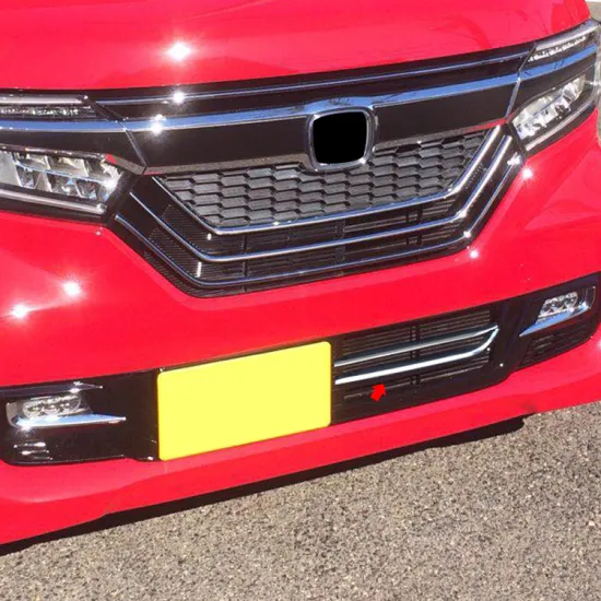 Exterior Chrome Front Bumper Cover Trim Grille Molding for Nbox Custom JF3/4 2017