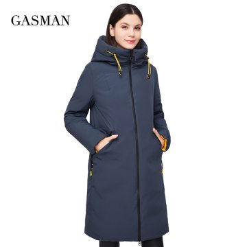GASMAN 2020 Thcik fashion Brand down Parka Women's Winter Jacket women coats hooded Female warm outwear high quality vintage 210