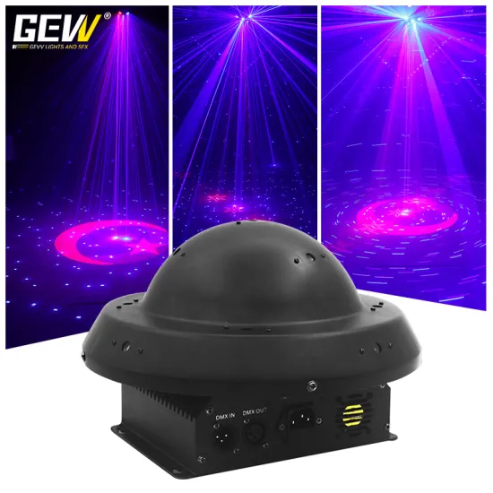 GEVV LED Starry Laser Projector with DMX512 Sound Control for DJ Parties and Night Clubs