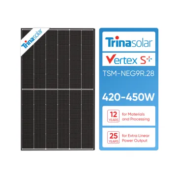 Trina Solar Mono Solar Panels: High Efficiency 430W-450W Dual-Glass Photovoltaic Panels with Black Frame