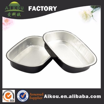 800ml microwaveable ovenable sealable aluminum foil container with lid