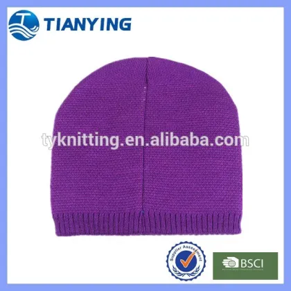 Beatiful 100% acrylic jacquard little star knitted hat