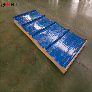 CE Approved Outlets Kerala PU Sandwich Roof Panel For Warehouse