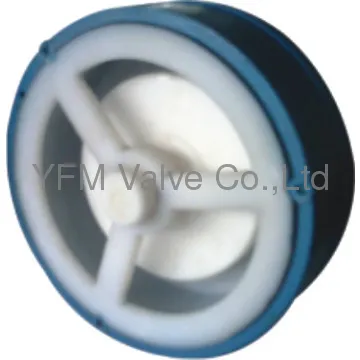 PTFE/PFA/FEP lined lift wafer check valves