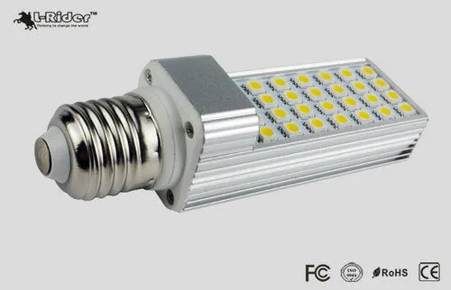 High Brightness Plc Led Light E27 7 Watt , Extruded Aluminum Smd5050