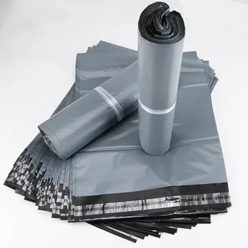 Grey Plastic Peel Seal Mailing Bags - Large Size Postal Envelopes