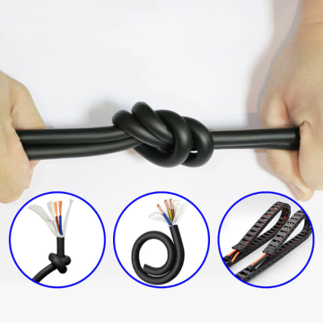 PUR Drag Chain Cable 2-16 Cores High Flexibility Shielded Twisted Pair for Dynamic Use