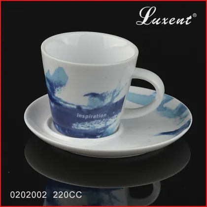 factry price hot sale porcelain coffee shop tea cup and saucer