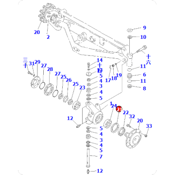 Grade-leveling machine GD705A-4 sealed 238-25-15130