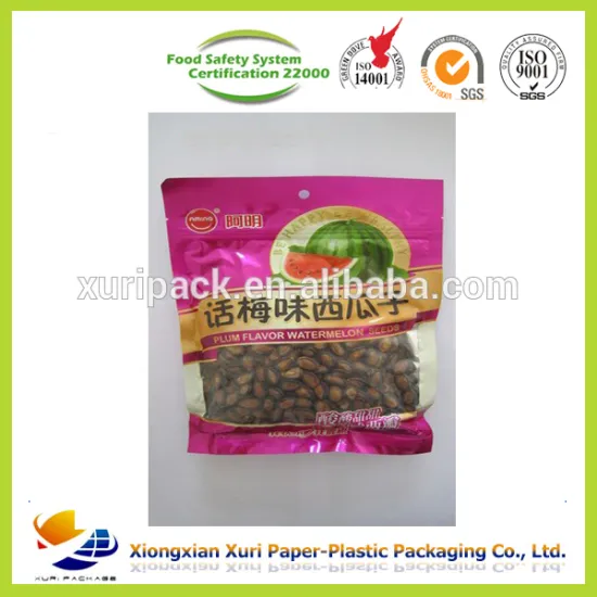 potato chip bag/roasted seeds and nuts plastic bag