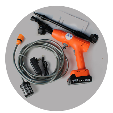21V Electric Portable Brushless High Pressure Car Washer with Washing Gun