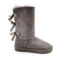 Womens Winter Fur Boots woman snow boots three bows boots Factory