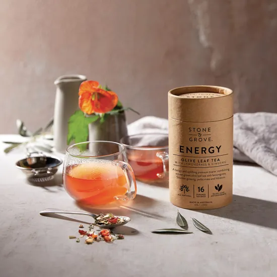 Biodegradable Food Grade Tea Packaging Cylinder Kraft Tube