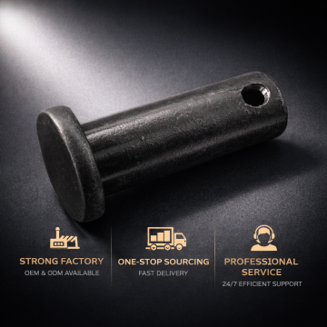 Pino de mola ranhurado com furo na haste