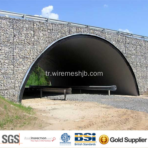 Nehir Bankası Projesi için Galvaniz Gabion Sepeti