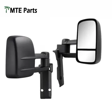 Electric Black Towing Mirrors for Toyota Land Cruiser 70/75/78/79 Series (FJ75, FJ79) 1984-2018 RHD Car Side Mirror