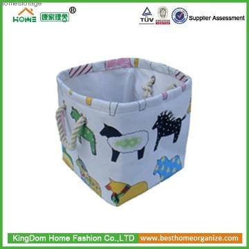 Wicker Valley One Piece Small Square Pony Soft Storage Box