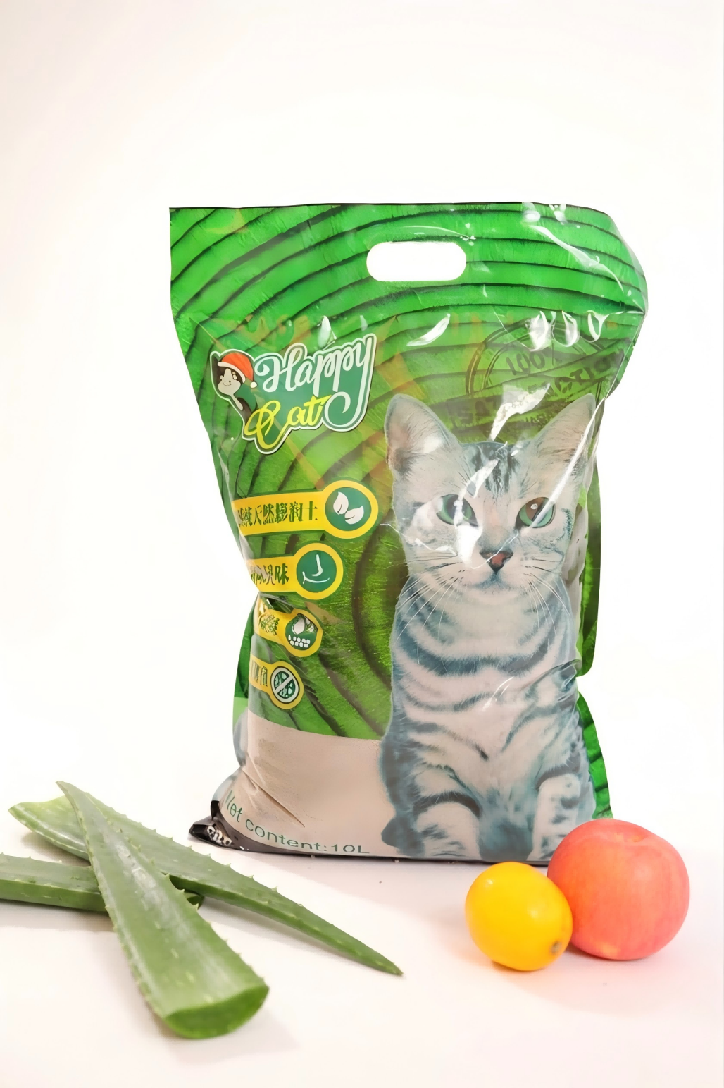 Mixed Size Aloe Vera Scented Deodorizing Balls With Bentonite Cat Litter2