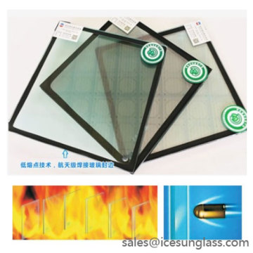 Fire Resistant Safety Vacuum Composite Glass for Building