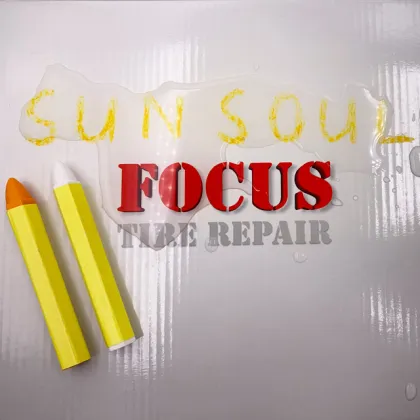 Sunsoul Liner Tool Marking Chalk Yellow Tire Crayon" could be shortened to "Yellow Tire Crayon Marking Chalk - Sunsoul Liner Tool" for a search engine title. However, if we need to make it more concise while keeping the essential keywords:

"Yellow Tire C