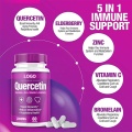 Support immunitaire Bromelain Gummies de quercétine avec sureau